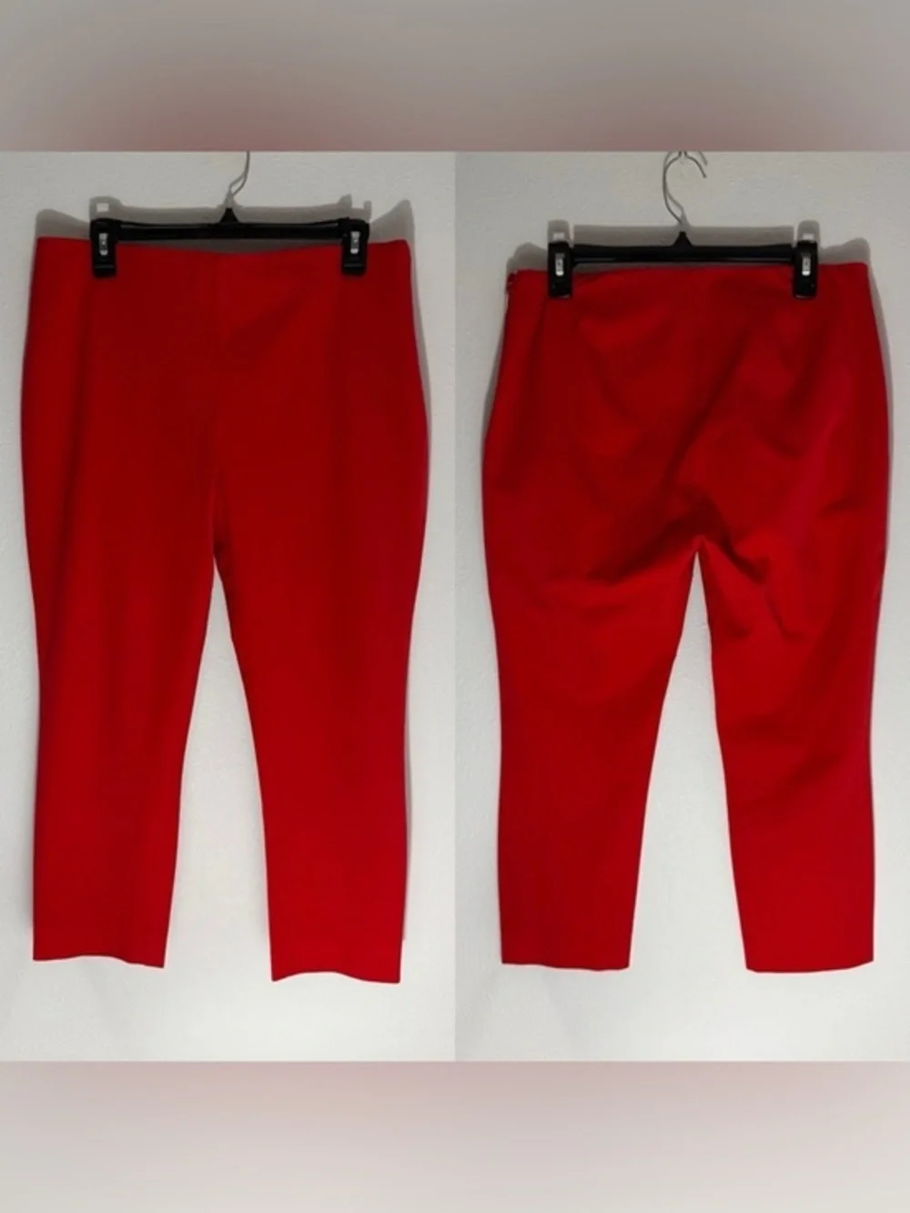 Lauren Ralph Lauren black label red cropped slack size 12